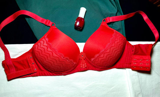 Lillys Red Designing Cup Padded Bra