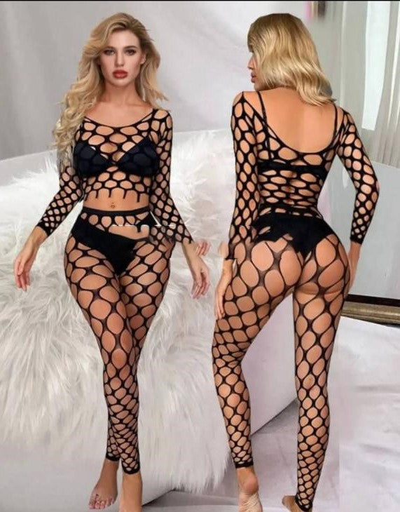 Women's Fishnet Sexy Slutty Body Stocking